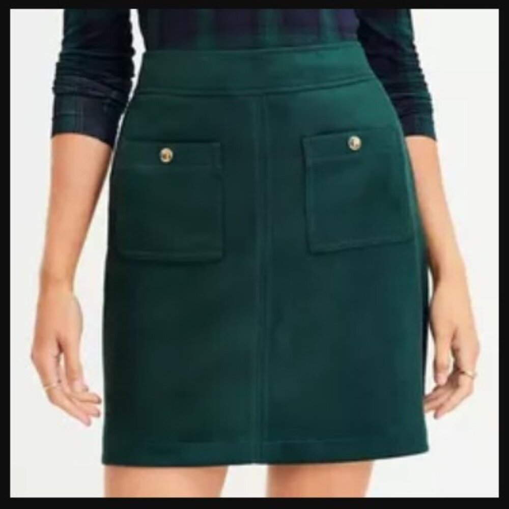 LIKE NEW Faux Suede Mini Skirt